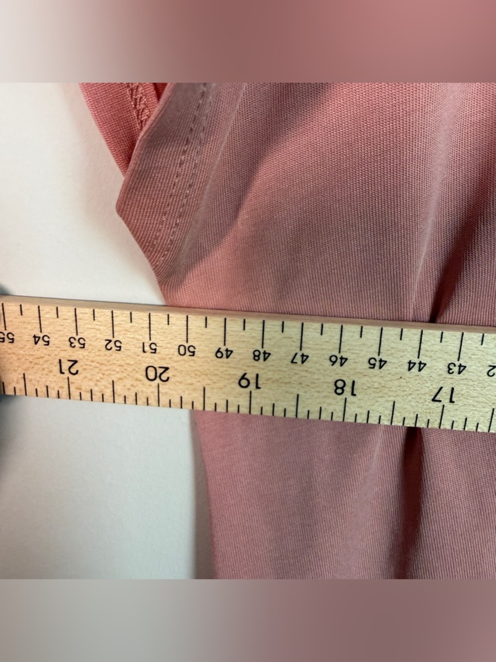 Double Zero Dusty Rose Modal Knot Front Tee Size L Cap Sleeve Soft Casual Top - Picture 7 of 8